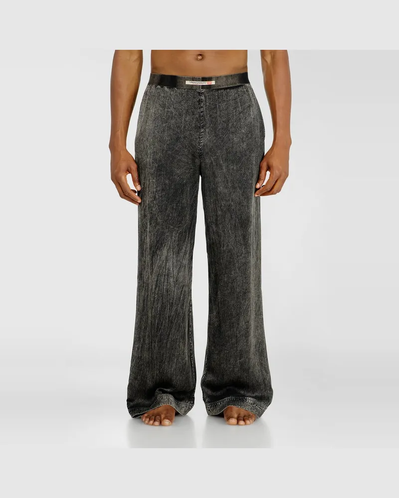 Diesel Viskosehose mit fließender Passform - Hosen - Herren - Grau Grau