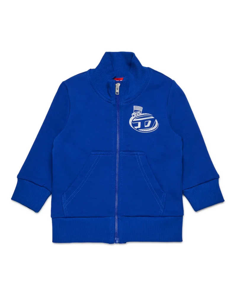 Diesel Baumwoll-Sweatshirt mit Reißverschluss - Sweatshirts - Herren - Blau Blau
