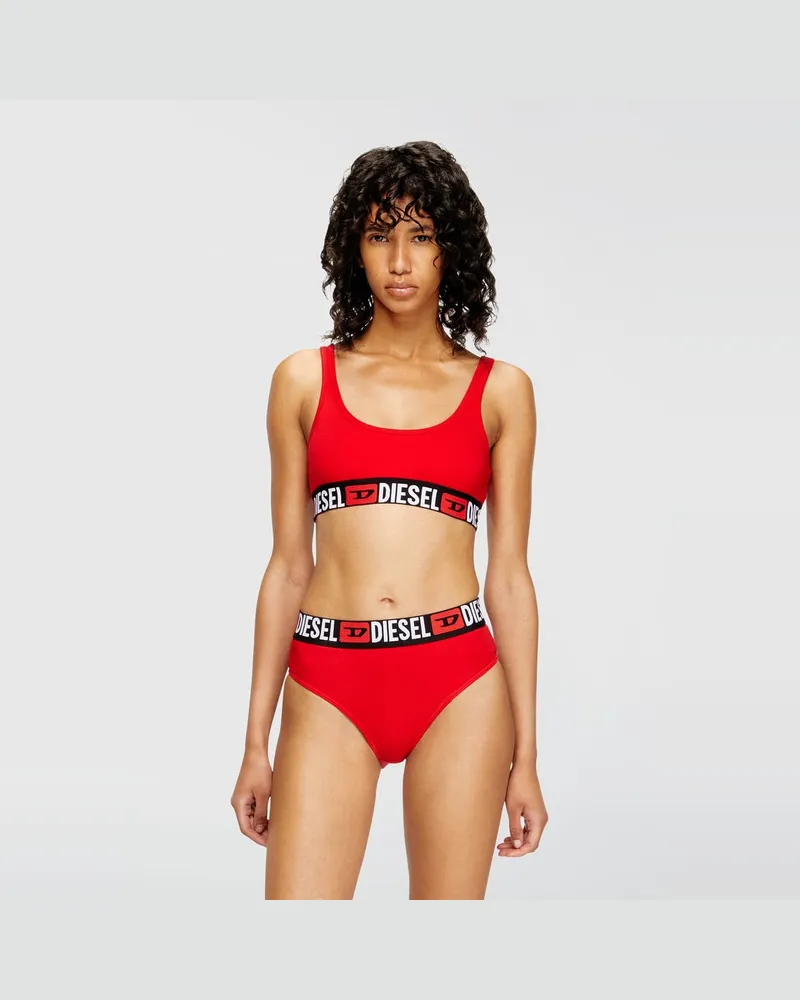 Diesel Bralette mit Logoband - BHs - Damen - Rot Rot