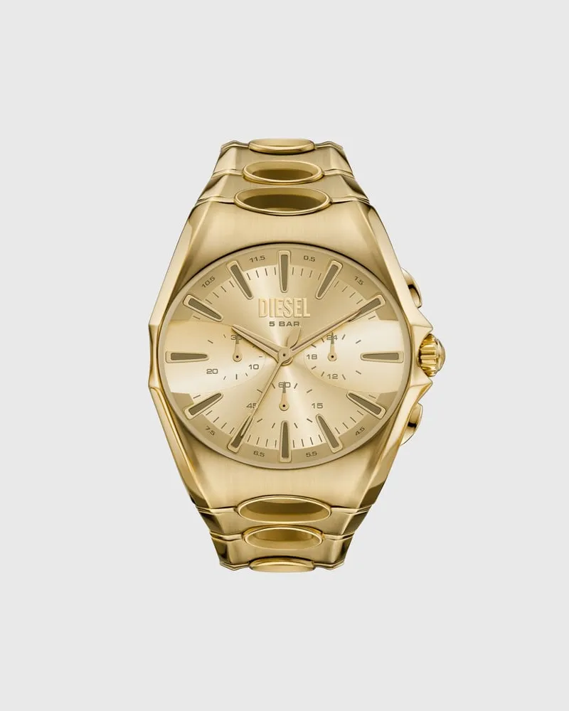 Diesel D-Curve Armbanduhr aus Goldfarbene Edelstahl - Uhren - Herren - Gold Gold