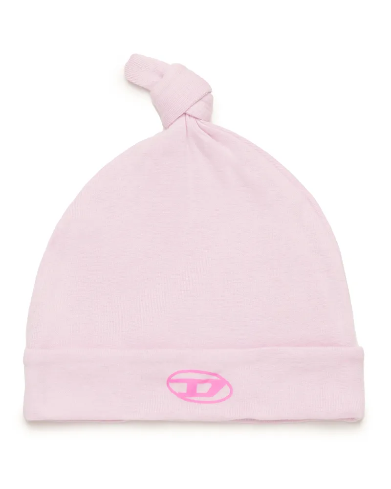 Diesel Beanie für Baby mit Knoten und Oval D-Logo - Weitere Accessoires - Unisex - Rosa Rosa