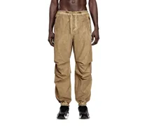 Cargo-Hosen aus Taslan mit Verschmutzungseffekt - Hosen - Herren - Braun