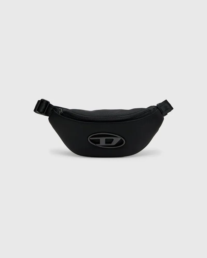 Diesel Holi-D - Gürteltasche aus Nylon mit Innentasche - Gürteltaschen - Unisex - Schwarz Schwarz