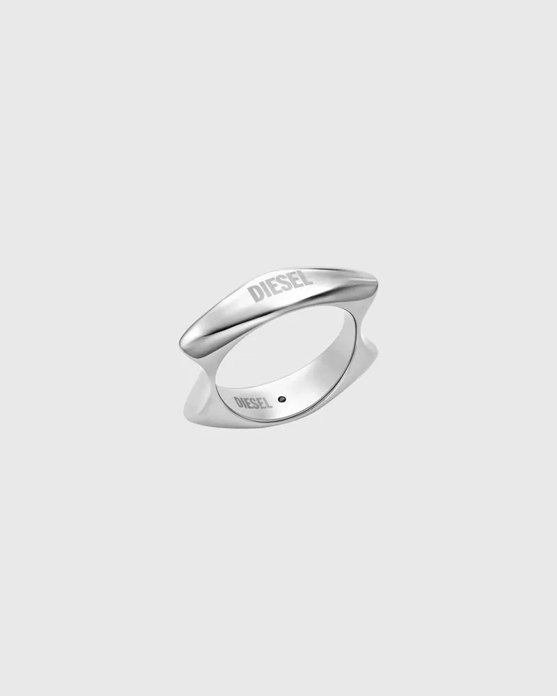 Diesel Edelstahlband Ring - Ringe - Unisex - Silber Silber