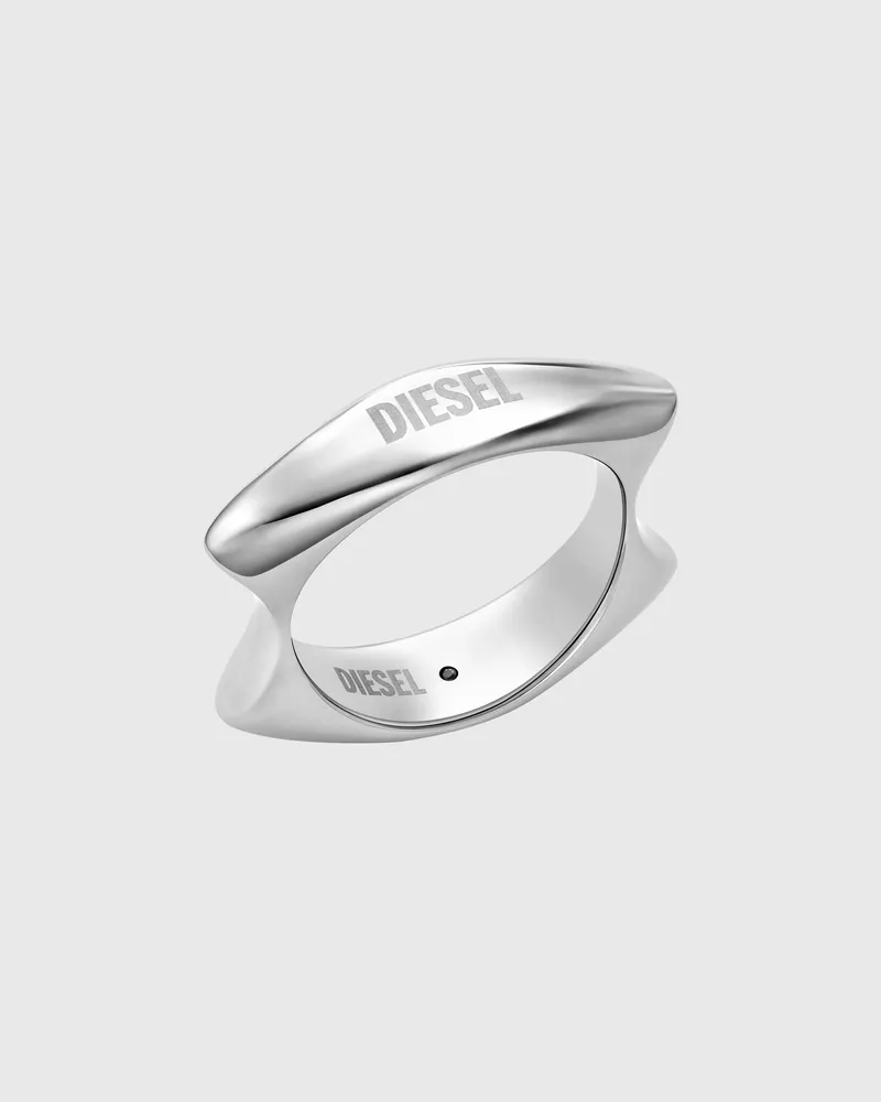 Diesel Edelstahlband Ring - Ringe - Unisex - Silber Silber