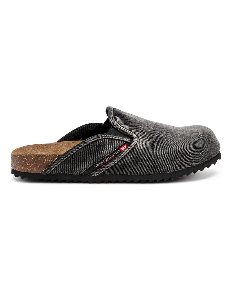 Diesel D-Woodstock-Mules aus Denim - Mokassins und Mules - Herren - Schwarz Schwarz