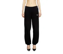 Sweathose mit Oval D-Logo mit Metall-Effekt - Hosen - Damen - Schwarz