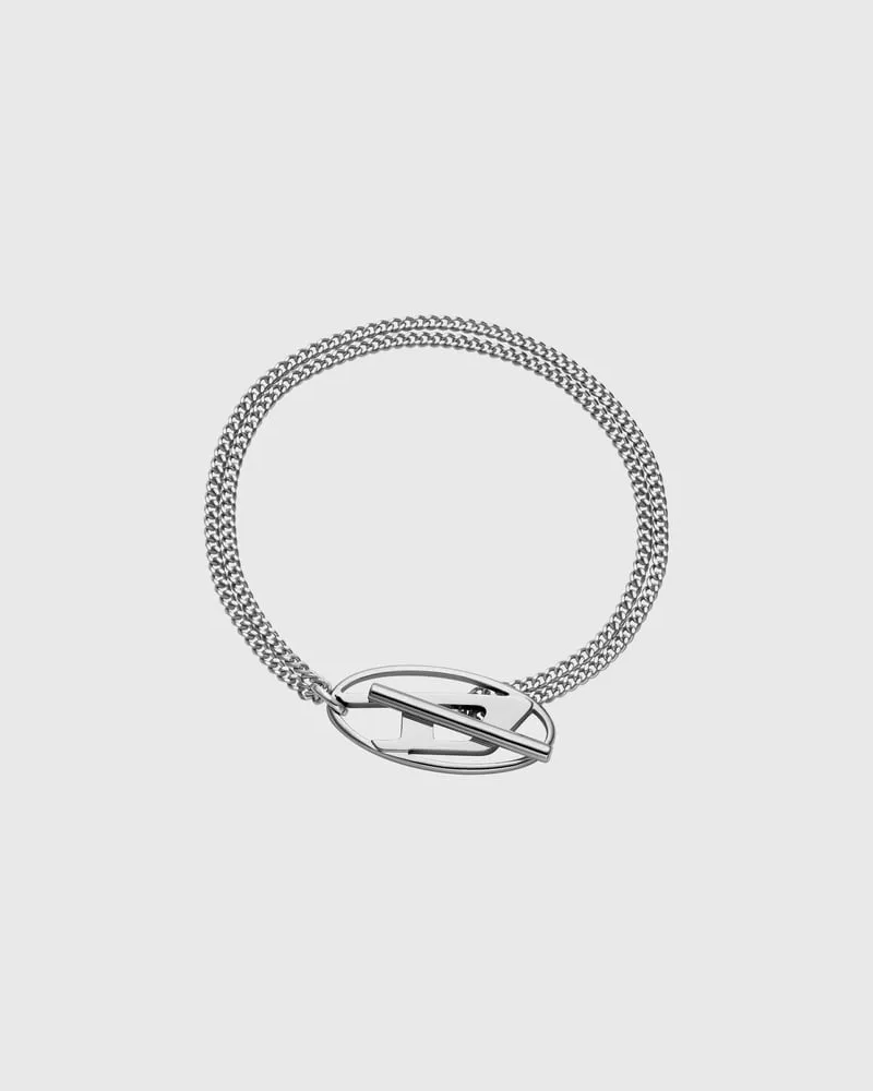Diesel Kettenarmband aus Edelstahl - Armbänder - Unisex - Silber Silber