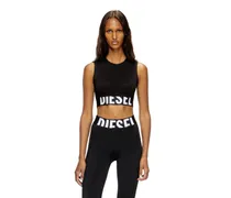 Verkürztes Tanktop mit Cut-off-Logo - Oberteile - Damen - Schwarz