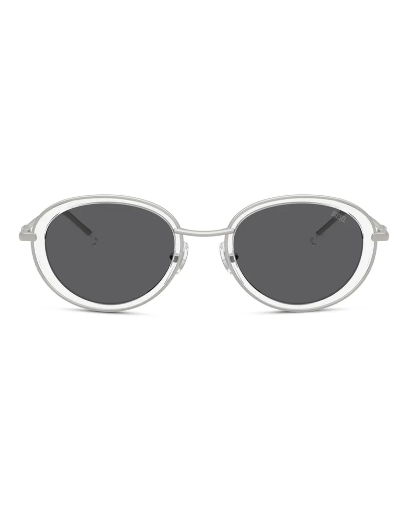 Diesel Ovale Sonnenbrillen - Sonnenbrille - Unisex - Weiss Weiss