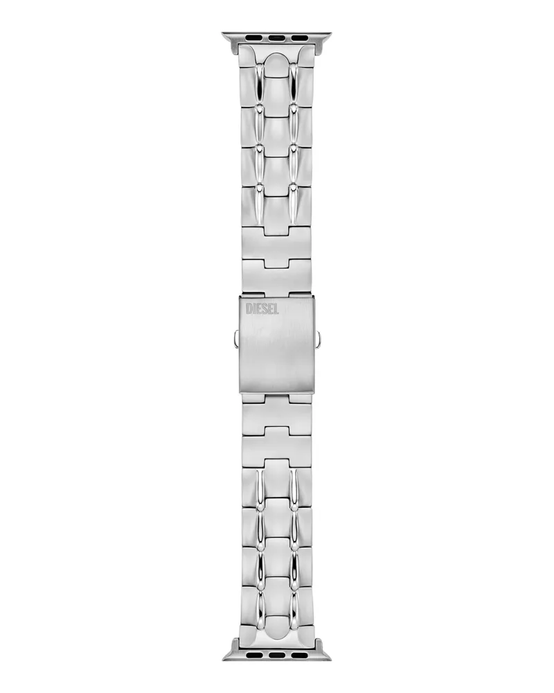 Diesel Edelstahlband für Apple Watch, 42/44/45/49mm - Uhrenarmbänder - Unisex - Silber Silber