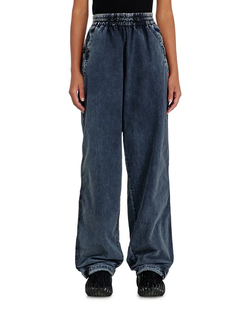 Diesel Acid-wash Trackpants aus Nylon-Taslan - Hosen - Damen - Blau Blau