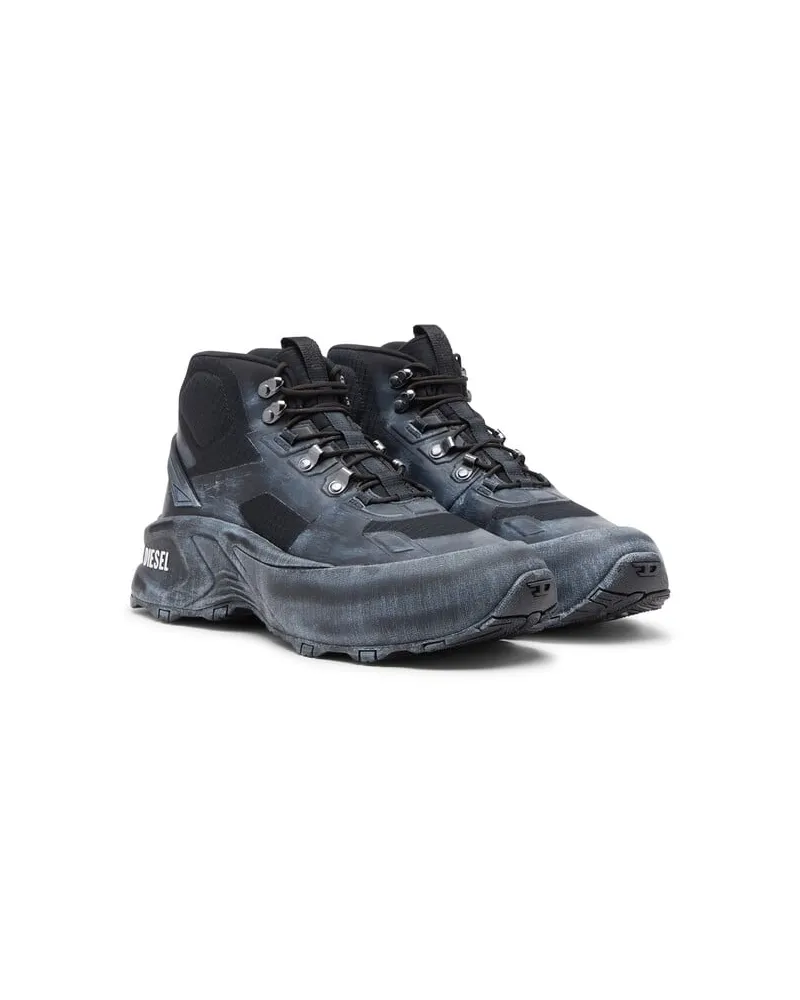 Diesel D-Cage Hiking - Chunky High‑Top Sneaker - Sneakers - Herren - Schwarz Schwarz