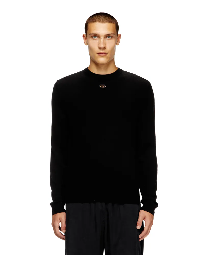 Diesel Pullover aus Wolle und Kaschmir - Strickwaren - Herren - Schwarz Schwarz