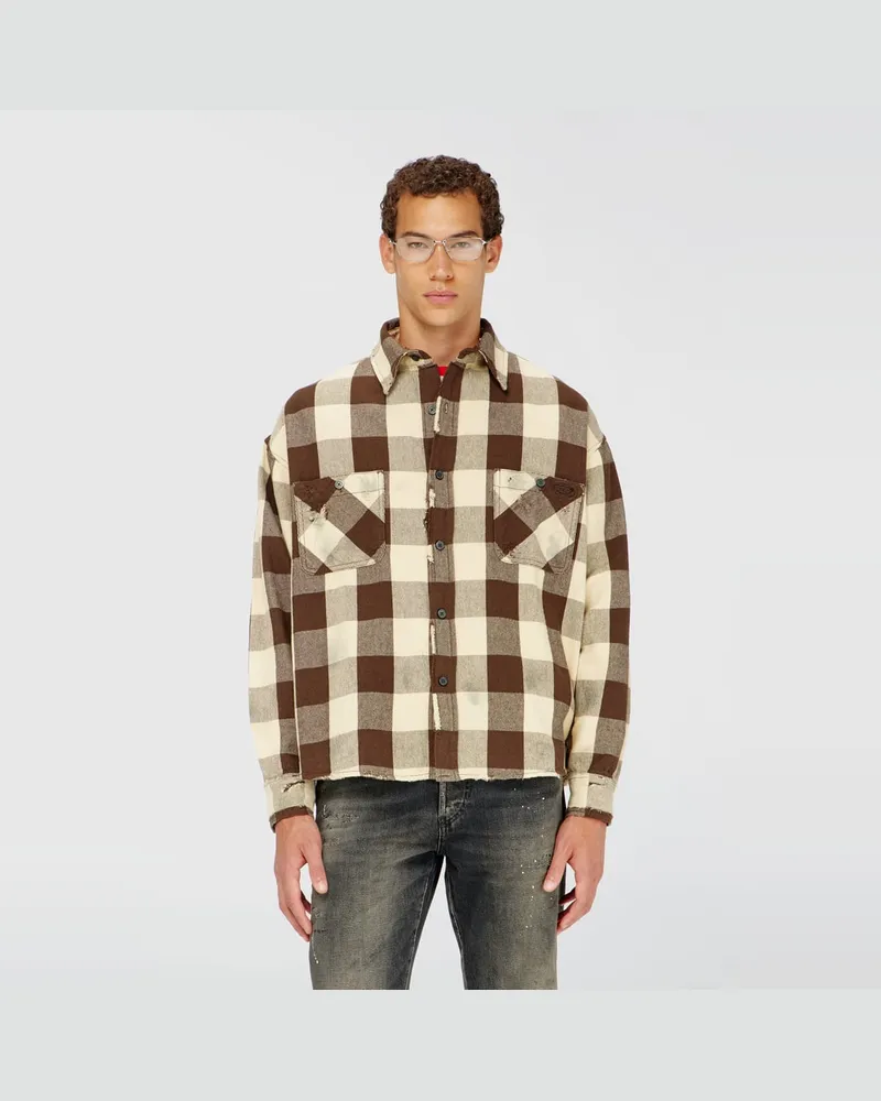 Diesel Karohemd mit distressed-Effekt - Hemden - Herren - Bunt Bunt