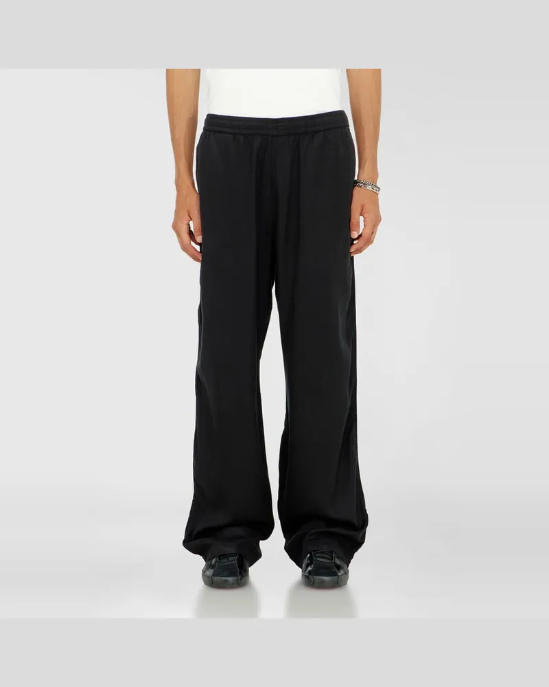 Diesel Hose mit Tunnelzug aus verblasstem Twill - Hosen - Herren - Schwarz Schwarz