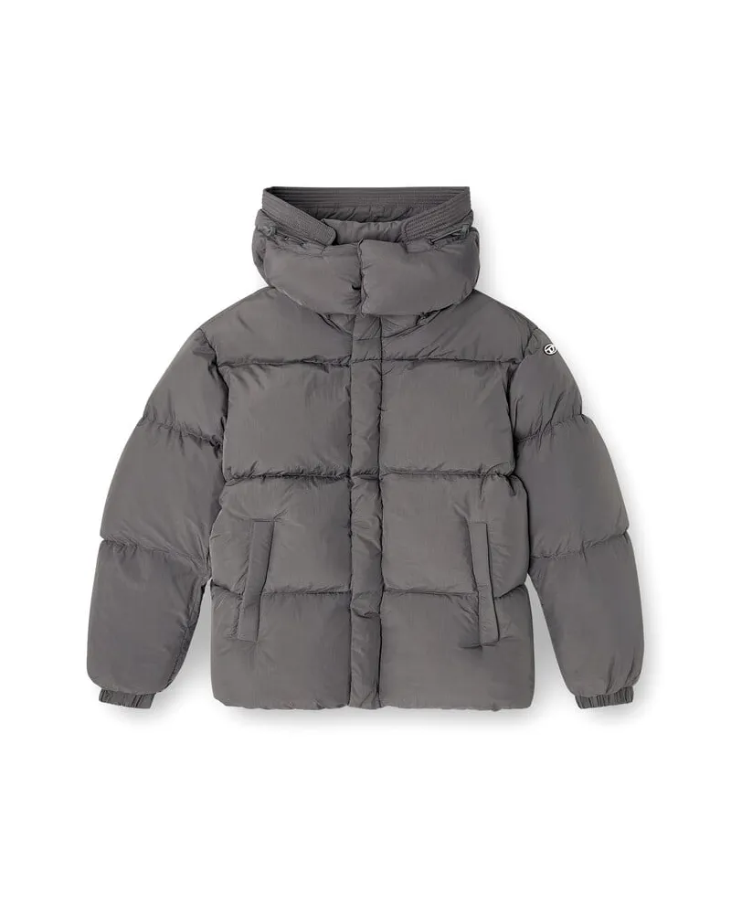 Diesel Daunenjacke aus Recycling-Nylon-Taslan - Winterjacken - Herren - Grau Grau