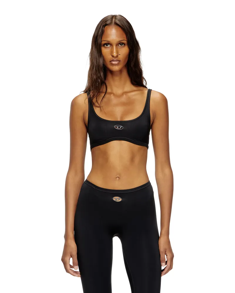 Diesel Sport-BH mit Cutout-Logo - BHs - Damen - Schwarz Schwarz