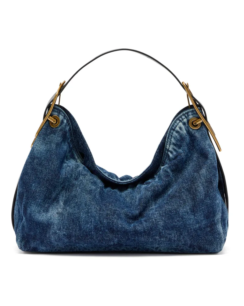 Diesel D-Line-Denim Schultertasche - Schultertaschen - Damen - Blau Blau