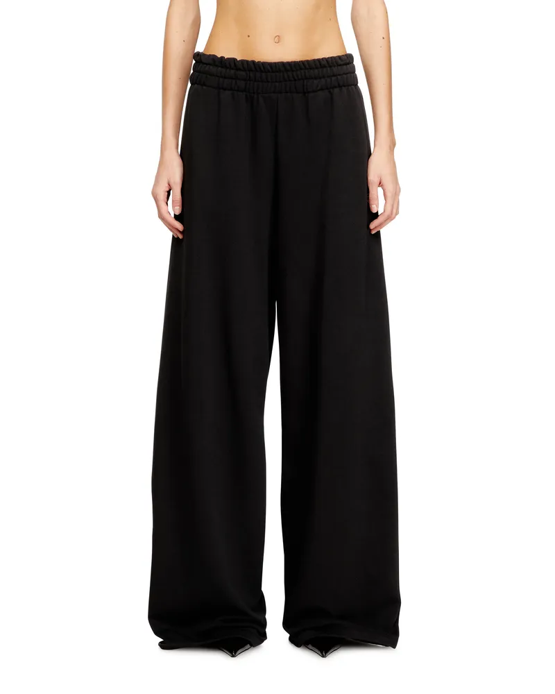 Diesel Weite Trainingshose mit elastischem Bund - Hosen - Damen - Schwarz Schwarz