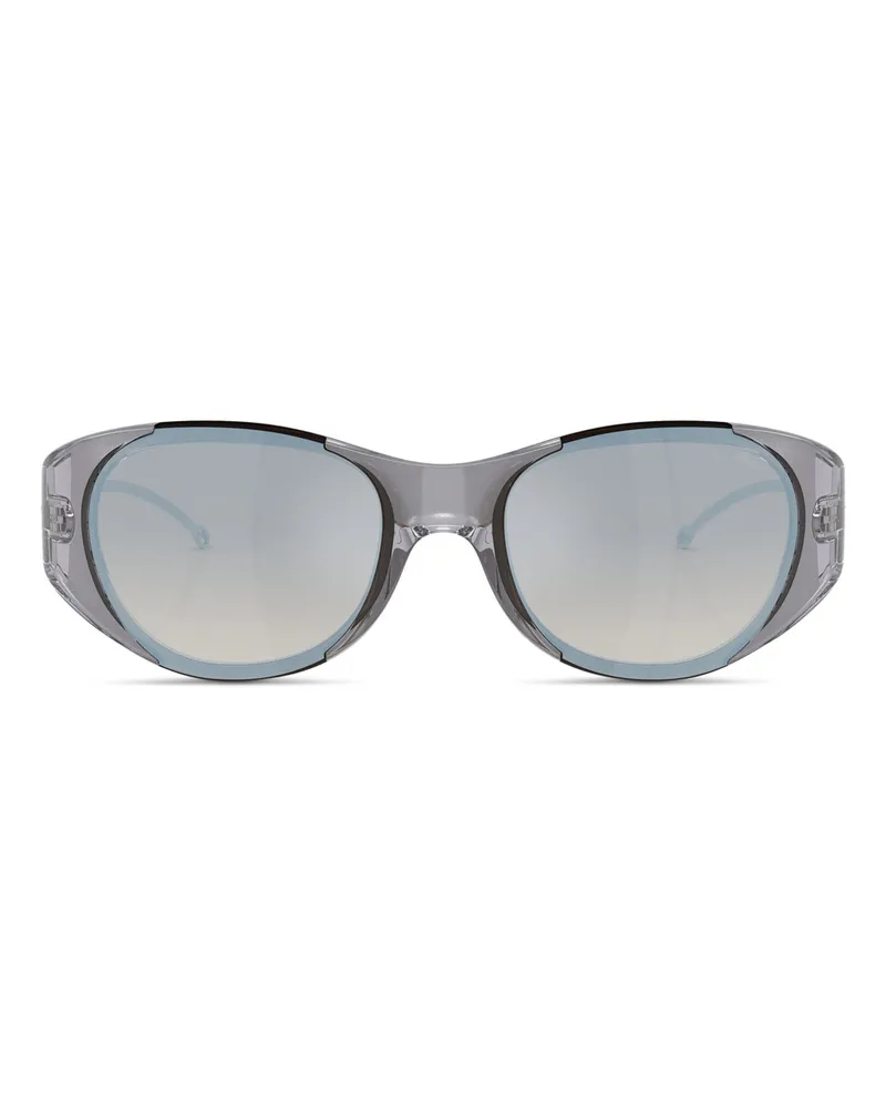 Diesel Ovale Sonnenbrille - Sonnenbrille - Unisex - Grau Grau