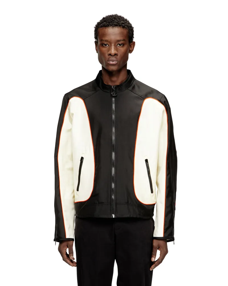 Diesel Nylonjacke mit Colour-Blocking und Paspeldetails - Jacken - Herren - Bunt Bunt