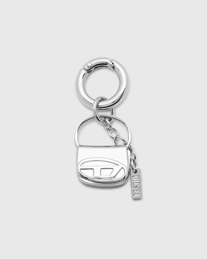 Diesel Metallanhänger mit Mini-1DR-Anhänger - Charms und Schlüsselanhänger - Damen - Silber Silber