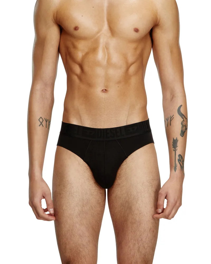 Diesel Retropants im Dreierpack - Slips - Herren - Schwarz Schwarz