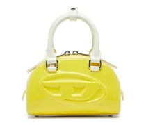 1DR Dome-Kleine-Bowlingtasche mit Naplak-Effekt - Schultertaschen - Damen - Gelb