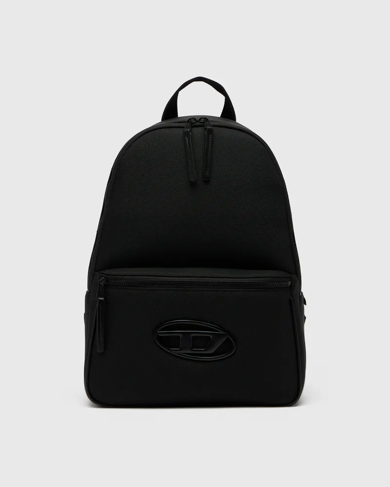 Diesel Holi-D - Rucksack aus Nylon mit Oval D Logo - Rucksäcke - Unisex - Schwarz 
