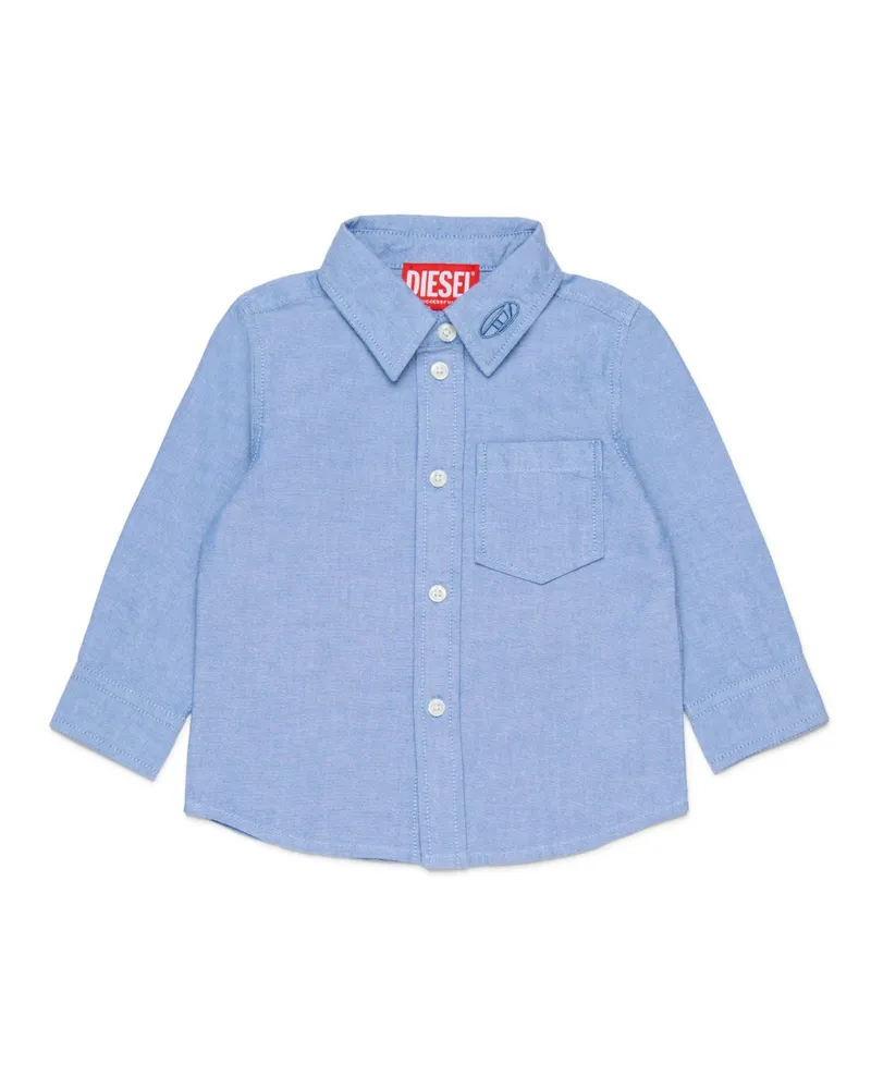 Diesel Hemd mit besticktem Rückenteil - Hemden - Herren - Blau Blau