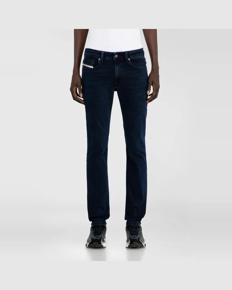 Diesel Skinny Jeans Low Waist 1979 Sleenker, Dunkelblau, Reißverschluss Blau