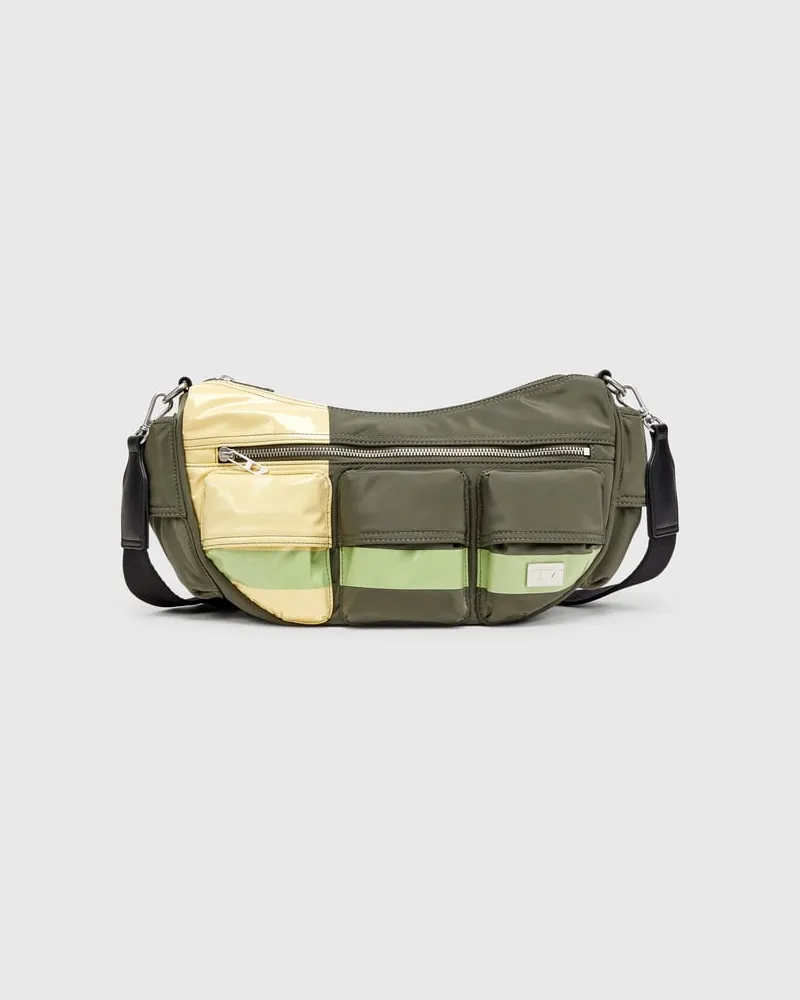 Diesel Multi-Pkts - Schultertasche mit Colorblock-Design - Schultertaschen - Unisex - Bunt Bunt