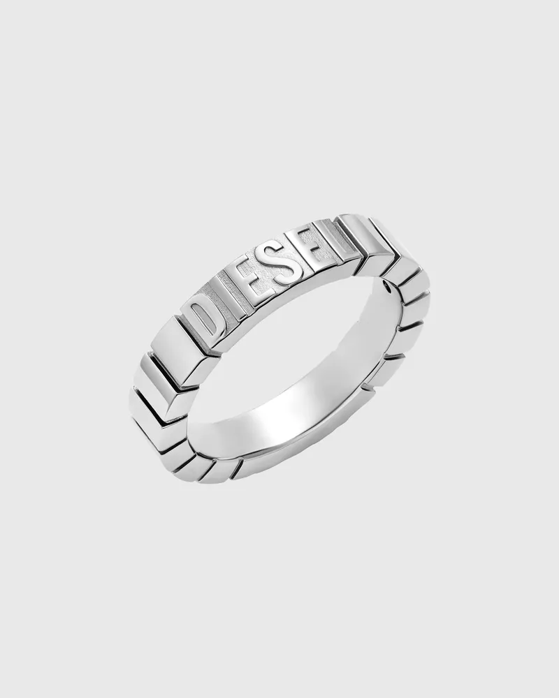 Diesel Edelstahlband Ring - Ringe - Unisex - Silber Silber
