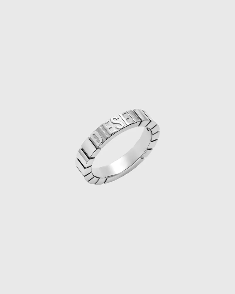 Diesel Edelstahlband Ring - Ringe - Unisex - Silber Silber