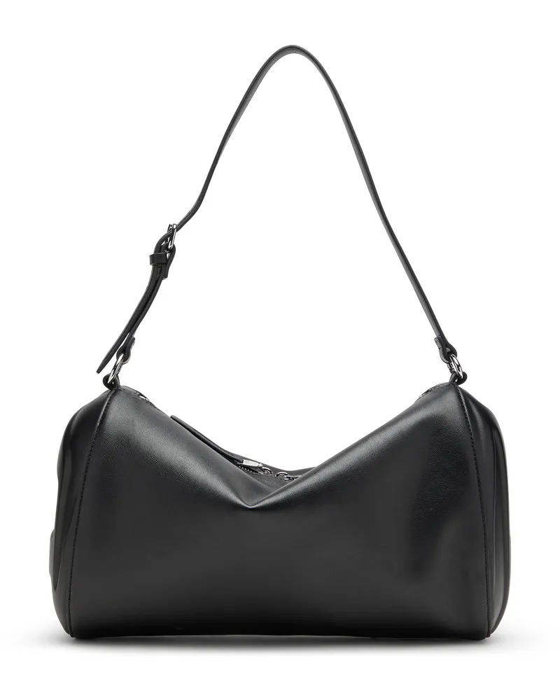 Diesel Load-D-Schultertasche mit Hartschalen-Logo-Seiten - Schultertaschen - Unisex - Schwarz Schwarz
