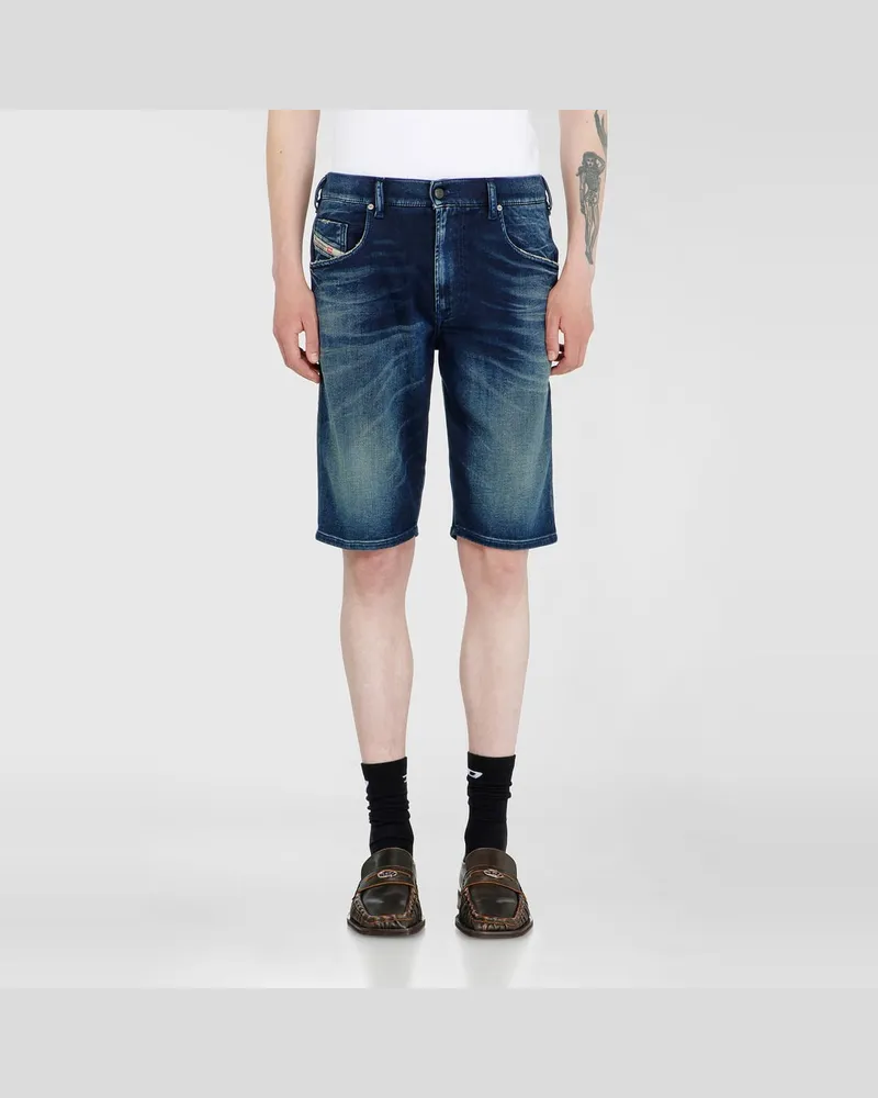 Diesel Chino shorts aus shaded JoggJeans - Denim Kurze Hose - Herren - Blau Blau