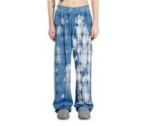Jogginghosen mit Karo-X-Ray-Effekt - Hosen - Herren - Blau