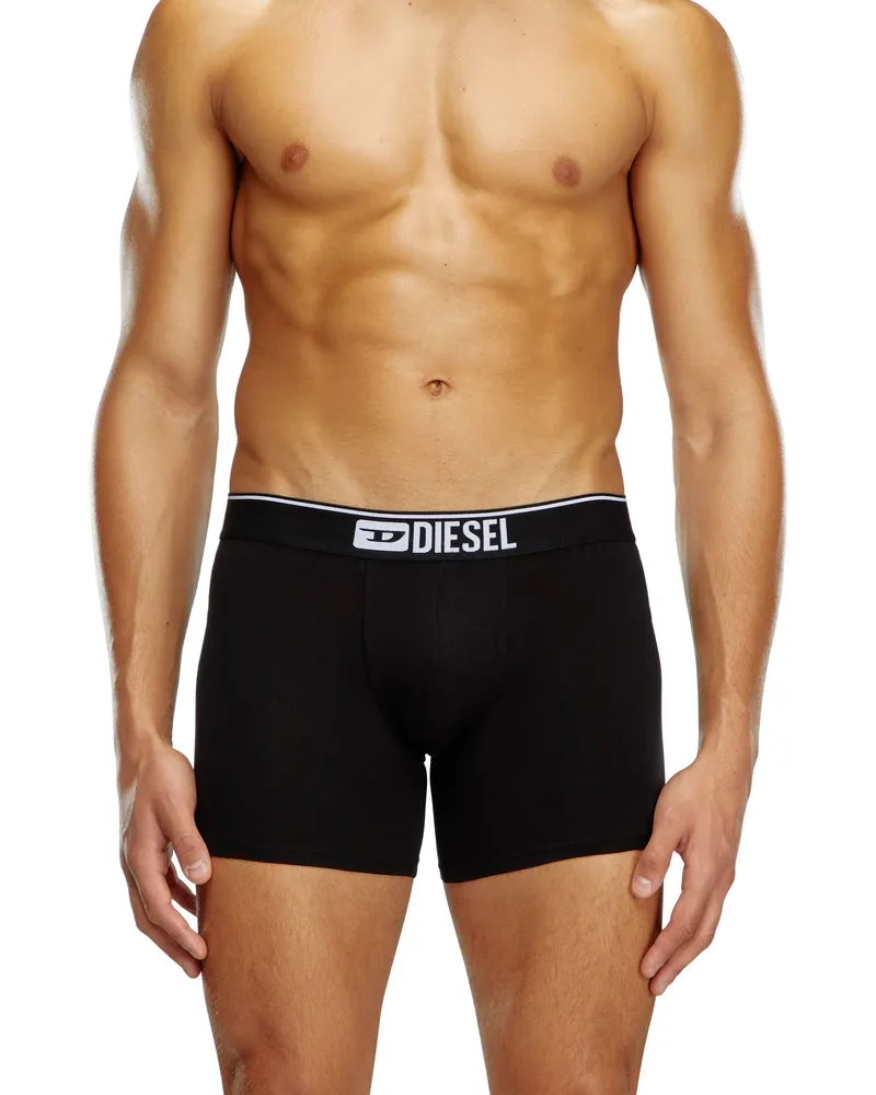Diesel Einfarbige, lange Retropants im Dreierpack - Boxershorts - Herren - Bunt Bunt