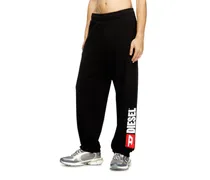 Baumwoll-Jogginghose mit Diesel-Aufnäher - Hosen - Herren - Schwarz