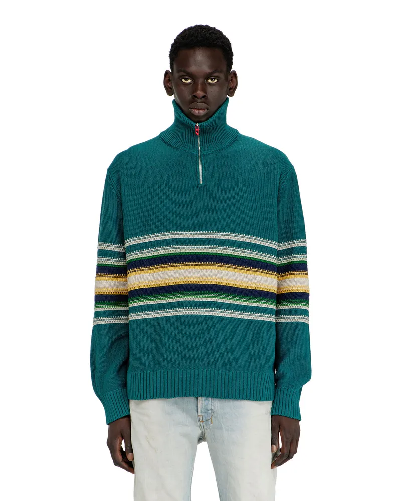 Diesel Baumwollpullover mit Rollkragen - Strickwaren - Herren - Blau Blau
