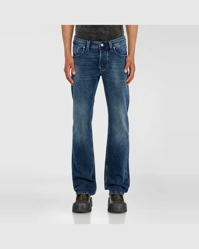 Diesel Regular Jeans Low Waist 1985 Larkee, Dunkelblau, Knopfverschluss Blau