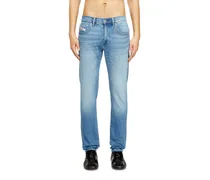 Slim Jeans Regular Waist 2019 D-Strukt, Hellblau, Reißverschluss