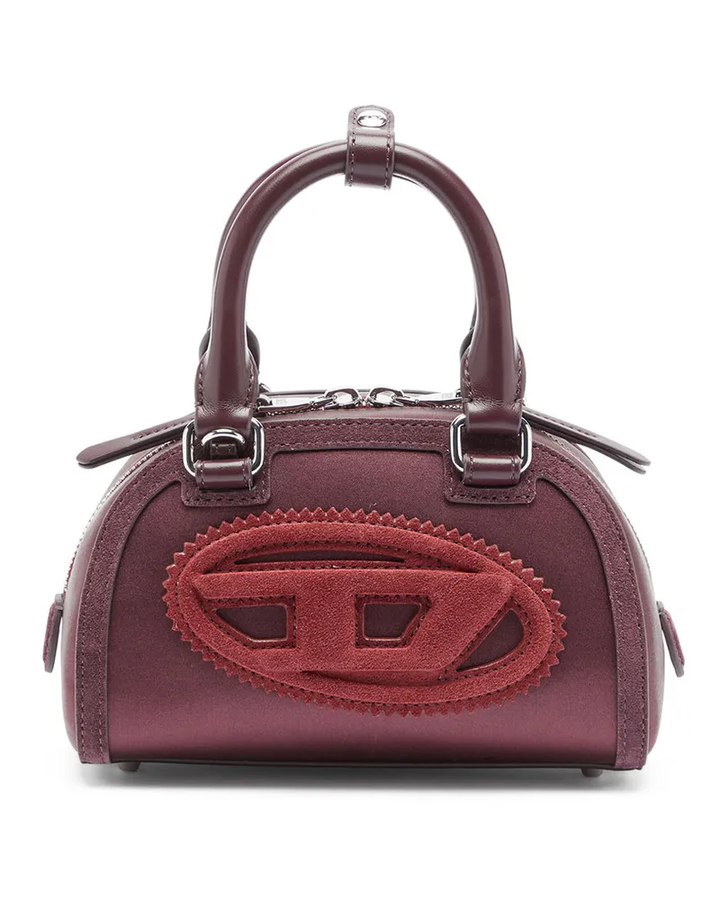 Diesel 1DR Dome - Kleine-Umhängetasche aus Satin und Velours - Schultertaschen - Damen 