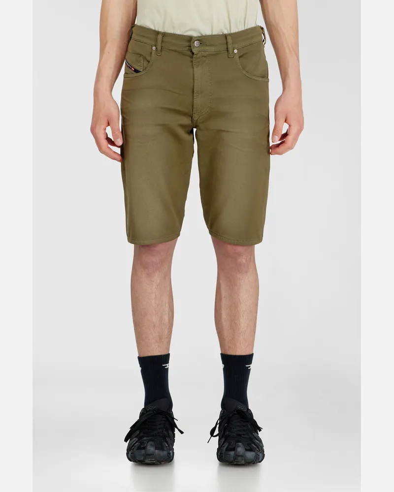 Diesel Slim shorts aus farbigem denim - Denim Kurze Hose - Herren - Grün Grün