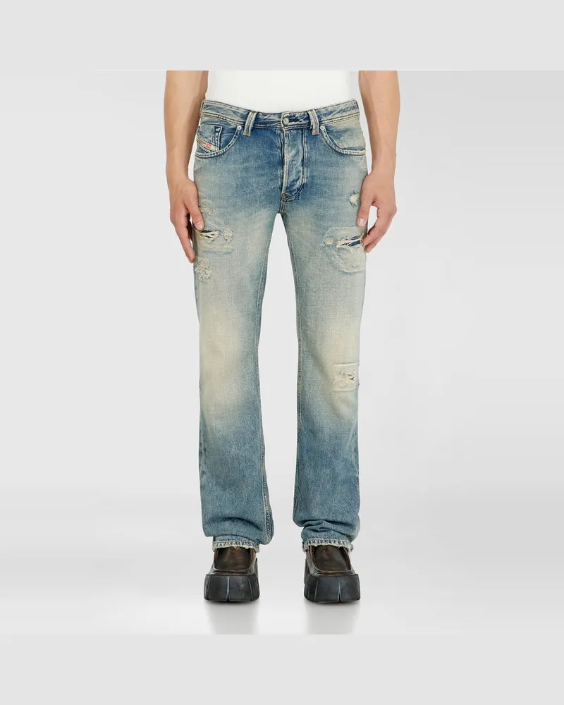 Diesel Regular Jeans Low Waist 1985 Larkee,, Knopfverschluss Blau