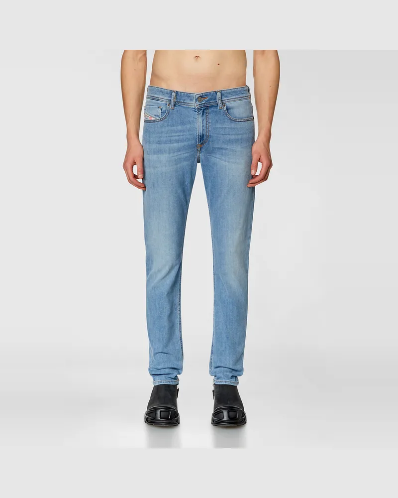 Diesel Skinny Jeans Low Waist 1979 Sleenker, Hellblau, Reißverschluss Blau