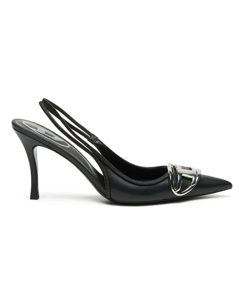 Diesel D-Venus-Slingback-Pumps aus Nappa-Leder - Pumps - Damen - Schwarz Schwarz