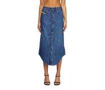 Jeansrock mit Frontknöpfen - Röcke - Damen - Blau