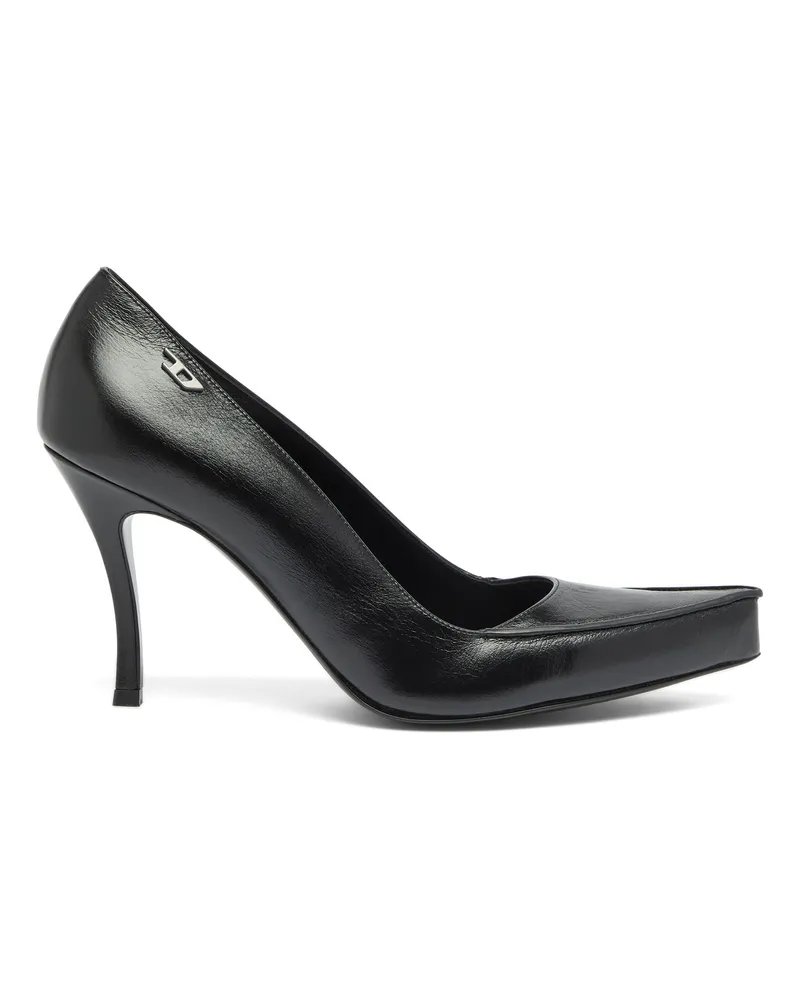Diesel D-Lucette-Pumps aus Leder - Pumps - Damen - Schwarz Schwarz